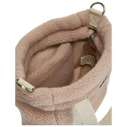 Hindbag Louise Square Teddy Umhängetasche – Puderrosa