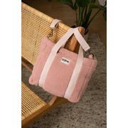 Hindbag Louise Square Teddy Umhängetasche – Puderrosa