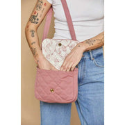 Hindbag Margault Stepp-Umhängetasche – Blush Pink