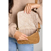 Hindbag Margault Quilted Umhängetasche – Zimtbraun
