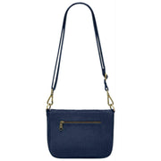 Hindbag Margault Umhängetasche – Samt Marineblau