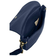 Hindbag Margault Umhängetasche – Samt Marineblau