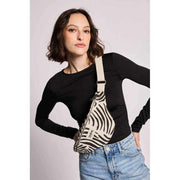 Hindbag Olivia Bauchtasche – Ecru Zebra Creme