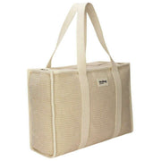 Hindbag Oscar gewebte Tragetasche – Nude Beige
