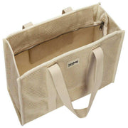 Hindbag Oscar gewebte Tragetasche – Nude Beige