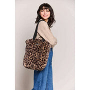 Hindbag Paul Kunstfell-Einkaufstasche – Leopardenbraun