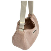 Hindbag Rosa Große Teddy-Umhängetasche – Puderrosa