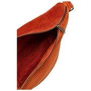 Hindbag Sasha Große Bauchtasche – Samt Ziegelorange