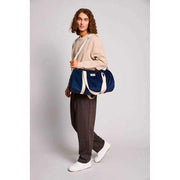 Hindbag Simon Duffle Bag – Samt Marineblau