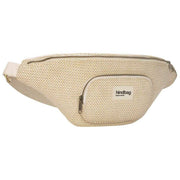 Hindbag Sofia XL gewebte Gürteltasche – Nude Beige