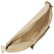 Hindbag Sofia XL gewebte Gürteltasche – Nude Beige