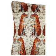 Jessica Russell Flint Little Leopards Seidenkissenbezug – Weiß/Braun