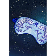 Jessica Russell Flint Pisces Augenmaske aus Seide – Blau/Weiß