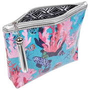 Jessica Russell Flint Unterwasserkorallen-Make-up-Tasche – Blau/Rosa