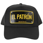 John Hatter El Patron Trucker-Mütze aus Aluminium – Schwarz