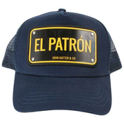 John Hatter El Patron Trucker-Mütze aus Aluminium – Marineblau