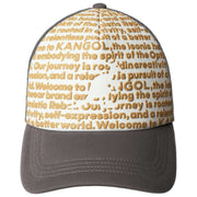 Kangol Fine Print Trucker-Mütze – Grau
