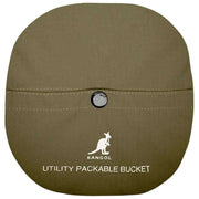 Kangol Multi-Utility Packable Bucket Hat – Dunkelolivgrün