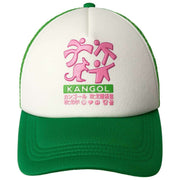 Kangol Unity Puff Print Trucker-Mütze – Retro-Grün