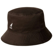 Kangol Washed Bucket Hat – Kaffeebohnenbraun