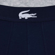 Lacoste Croc Waist 3 Pack Trunks - Navy/Blue/Silver