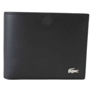 Lacoste Small Billfold Wallet and Key Ring Set - Black