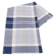 Locharron of Scotland Alba Bannockbane Fine Merino Stole - Grey/Navy