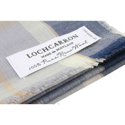 Locharron of Scotland Alba Bannockbane Fine Merino Stole - Grey/Navy