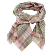 Locharron of Scotland Alba Dundee Fine Merino Schal – Rosa/Grau/Gelb