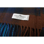 Locharron of Scotland Borders Buchanan-Lammwolldecke – Blau