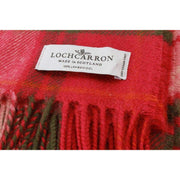 Locharron of Scotland Borders Locharron Hunting Lammwolldecke – Rosa