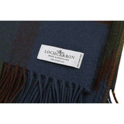 Locharron of Scotland Borders MacLeod of Harris Antike Lammwolldecke – Marineblau/Dunkelgrün