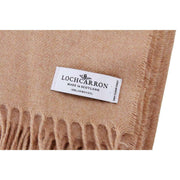 Locharron of Scotland Borders Malt Lammwolldecke – Beige