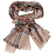 Locharron of Scotland Brock Stewart Dress Eden Luxusschal – Beige/Orange