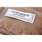 Locharron of Scotland Brock Stewart Dress Eden Luxusschal – Beige/Orange