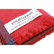 Locharron of Scotland Brock Stewart Royal Modern Luxury Fine Wool Stole - Red/Blue/Green