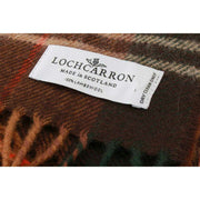 Locharron of Scotland Darwin Chisholm Jagdschal aus Lammwolle – Braun