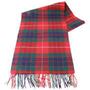 Locharron of Scotland Darwin Fraser Modern Tartan Oversized Lambswool Scarf - Red/Green