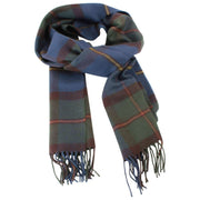 Locharron of Scotland Darwin Macleod of Harris Antiker Lammwollschal – Blau/Dunkelgrün