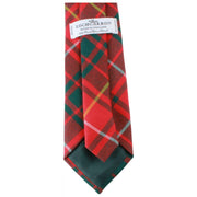 Locharron of Scotland Reiver Bruce moderne Tartan-Krawatte – Rot/Dunkelgrün