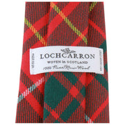 Locharron of Scotland Reiver Bruce moderne Tartan-Krawatte – Rot/Dunkelgrün
