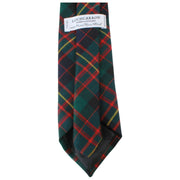 Locharron of Scotland Reiver Cameron of Erracht Moderne Tartan-Krawatte – Dunkelgrün/Marineblau/Rot