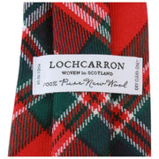 Locharron of Scotland Reiver MacFarlane Moderne Tartan-Krawatte – Rot/Grün/Weiß