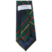 Locharron of Scotland Reiver MacLaren Moderne Tartan-Krawatte – Grün/Rot/Gelb