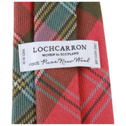 Locharron of Scotland Reiver MacLean of Duart verwitterte Tartan-Krawatte – Rosa/Grün