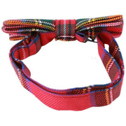 Locharron of Scotland Stewart Royal Modern Tartan Bow Tie - Red/Green