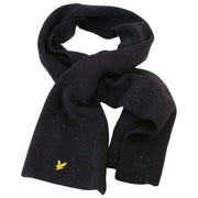 Lyle & Scott Donegal Schal und Mütze Geschenkset – Jet Black