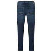MAC Jeans Arne Pipe Hemp Denim Jeans – Dunkelblaue 3D-Waschung