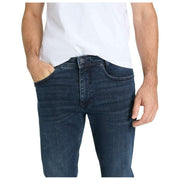 MAC Jeans Arne Jeans aus recyceltem Denim – Tiefblau, authentisch gebraucht