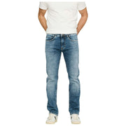 MAC Jeans Arne recycelte Denim-Jeans – Mittelblau, authentisch gebraucht